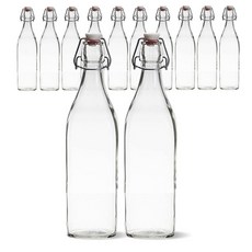 Mirkorea 冰滴玻璃搖擺瓶 方形, 1L, 12個