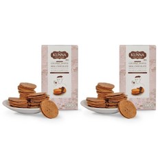 KUNNA 椰子夾心餅 牛奶巧克力口味, 90g, 2盒