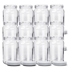 MIRKOREA PP蓋 W 果醬瓶 方形 1000 SK800S, 800ml, 12個