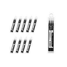 Pilot Friction Knock Refill Lead 0.7mm 3p LFBKRF30F-B, 黑色, 30個