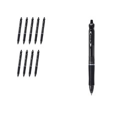 Pilot 百樂 Acroball 150 油性原子筆 1.0mm BAB-15M, 黑色 + 黑色筆芯, 10個