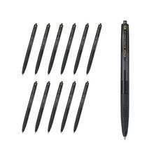 PILOT 百樂 Super Grip G 按壓式油性原子筆 1.0mm BPGG-8R-M, 黑色, 12個