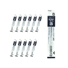 파이롯트 슈퍼그립 닥터그립 전용 리필심 0.7mm BKRF-6F, 블랙, 12개