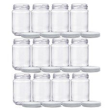 MIRKOREA PP蓋 W 果醬瓶 直筒型 250 SG250, 210ml, 12個