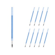 PILOT 百樂 Frixion 多色超細魔擦筆專用筆芯 0.38mm LFBTRF12UF, 天藍色, 10個