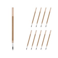 프릭션 다색 슬림펜 전용 리필심 0.38mm LFBTRF12UF, 브라운, 10개