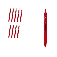 Pilot 百樂 Acroball 150 油性原子筆 1.0mm BAB-15M, 紅色 + 紅色筆芯, 10個