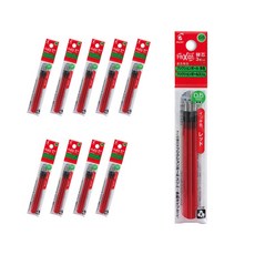 百樂 Frixion 魔擦多色纖細筆專用筆芯 0.5mm 3入 LFBTRF30EF, 紅色, 30個