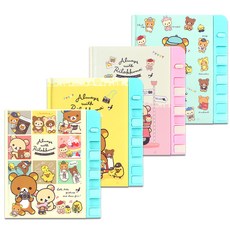 Feelbox 鬆弛熊秘密按鈕日記4件套, 混色, 1套