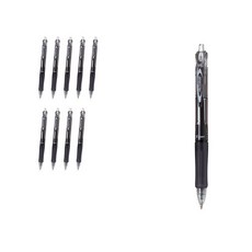 PILOT 百樂 Acroball 百樂150 油性原子筆 0.5mm BAB-15EF, 黑色(黑色筆芯), 10個