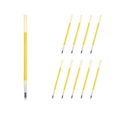 Pilot 百樂 Frixion 魔擦筆 多色超細筆專用替芯 0.38mm LFBTRF12UF, 蜂蜜黃, 10個