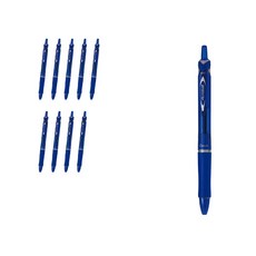 PILOT 百樂 Acroball PILOT 百樂 150 油性原子筆 0.7mm BAB-15F, 藍色 + 藍色筆芯, 10個