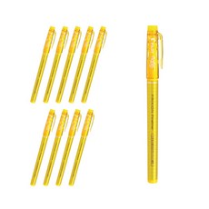 Pilot 百樂 Frixion 魔擦彩色筆 0.45mm SFFL-12F, 黃色, 10個