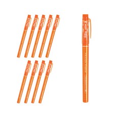 Pilot 百樂 Frixion 魔擦彩色筆 0.45mm SFFL-12F, 橘色, 10個