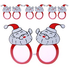 LivingDA 聖誕老人臉眼鏡, 混色, 4個