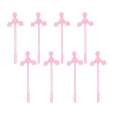 指尖陀螺中性筆 0.5mm, 淺粉紅色, 8個