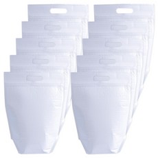 立式手提彩色保冷袋 白色 小, 10個