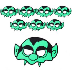 LivingDA 德古拉萬聖節眼罩 8入, 混合顏色