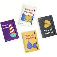 ROMANE MonagustA票卡收納冊 4款組, 梨子款+月亮款+三角錐款+太陽花款, 20張