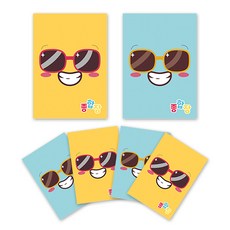 ARTMORE 可撕式綜合練習簿 50張 2款 6入, 混合顏色, 1套