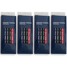 Romane corp. 雙頭筆6色組, 冬季, 4套