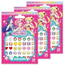 HAKSAN 鶴山文化社 閃躍吧 星夢頻道卡通耳環貼紙 3入