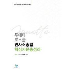푸에테 로스쿨 민사소송법 핵심지문총정리:변호사시험 및 각종 국가고시 대비, 윌비스