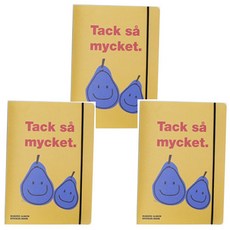 ROMANE MonagustA票卡收納冊 3本組, 梨子款, 20張