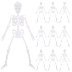Livingda 夜光全身骷髏模型 迷你 10入, 單一顏色