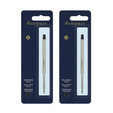 WATERMAN 威迪文 原子筆筆芯 M 0.9mm, 黑色, 2個