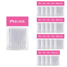 Uniart 6線鬆緊帶, 白色, 20個