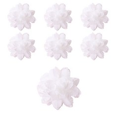 LivingDA 綜合花朵髮夾, 白色, 7個