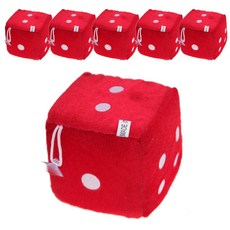 LivingDA 海綿骰子 紅色, 6個