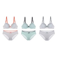 BOW WOW 少女系內衣褲組 J2013_01 3組