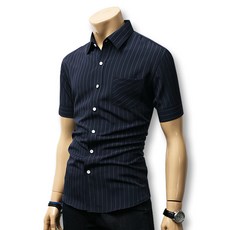 BLUEFORCE 男士 Twelvy 條紋短袖襯衫