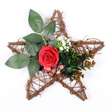 Blumart仿真花壁掛五角形吊飾家居裝飾, TYPE7