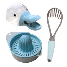 Cook Charmy 酪梨切片器 + 麥片夾鏈杯 + 檸檬榨汁器組合, 混合顏色, 1套