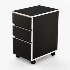209애비뉴 페르마타 이동식 3단 서랍장, 테트라(블랙)