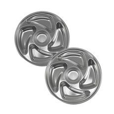 ALL POOM LoCK 不銹鋼小吃板一五節本體, 2 個