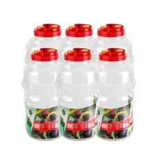 원형 과실주 용기 투명, 25L, 6개