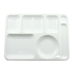 LIVING BERRY 成人用PC餐盤, 白色, 1個