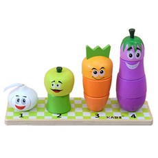 Gabe家族蔬菜圖釘板算數遊戲 KS2693, 1個