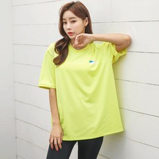 HMUS 女款 Regulus 寬鬆版防曬上衣, 螢光綠
