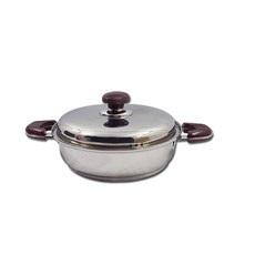 雙耳不鏽鋼湯鍋, 26cm, 混色