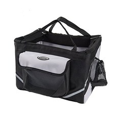 寵物自行車外出籠 XM144, 1個, 黑色的