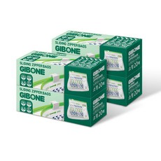 GIBONE Fresh Keeper 滑動式經典版夾鏈袋, 4個, 20入, 小(S)