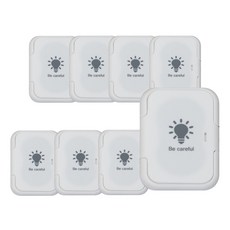 Aguard 電源插座保護蓋, 電燈泡款, 8入