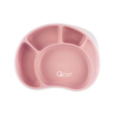 Quicksmart 矽膠吸盤式餐盤, 粉色