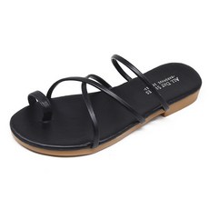 Rable 女款腳趾夾腳涼鞋, 黑色, 235mm