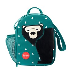 3스프라우츠 도시락 보온보냉 런치백, 블랙곰